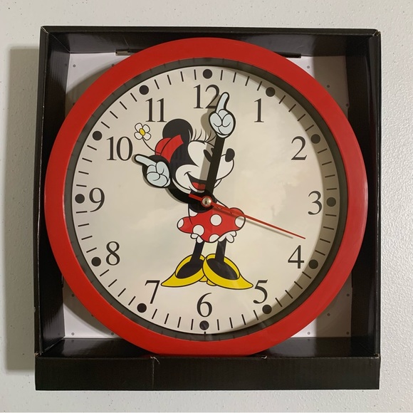 Disney Minnie Mouse Analog Wall Clock-NIB - Picture 5 of 5